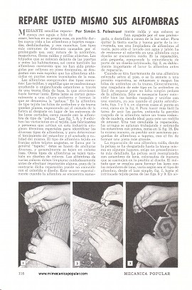 Repare Usted Mismo sus Alfombras Dañadas - Marzo 1949