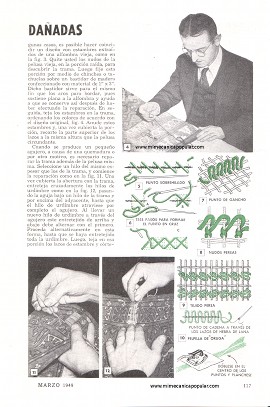 Repare Usted Mismo sus Alfombras Dañadas - Marzo 1949