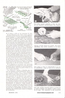 Repare Usted Mismo sus Alfombras Dañadas - Marzo 1949