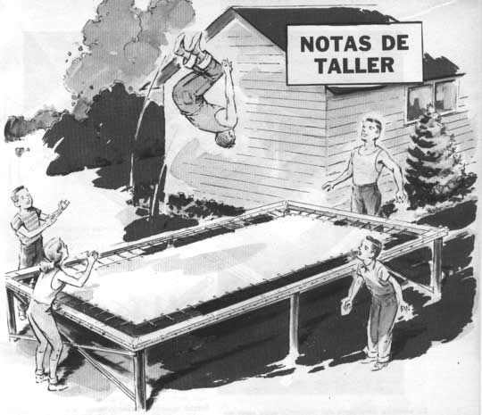 Trampol&iacute;n - Que se pone en el jard&iacute;n y se transforma en una piscina de poco fondo