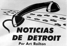 Noticias de Detroit Septiembre 1959 Por Art Railton