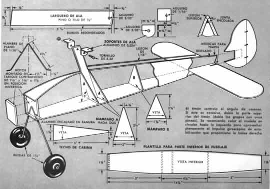 Avión de Parasol