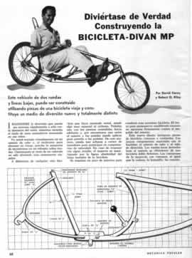 Divi&eacute;rtase de Verdad Construyendo la BICICLETA-DIVAN MP