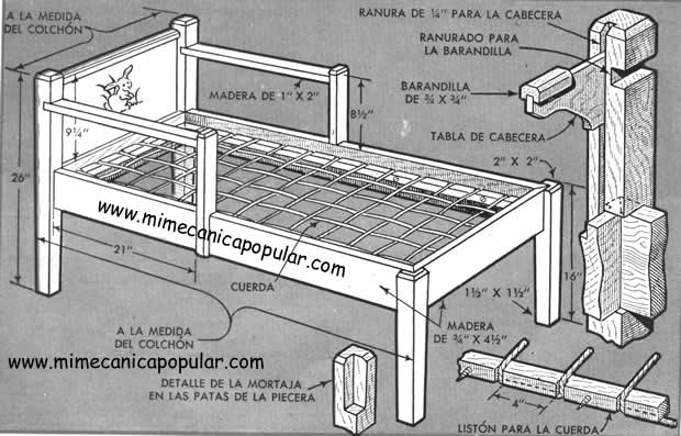 Cama para Bebé con Tambor de Sogas - Por Dick Hutchinson