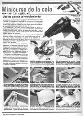 Minicurso de la pistola de encolamiento
