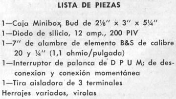 Lista de piezas - Freno Eléctrico para su Sierra