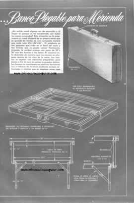 Plano del Mes . . . Banco Plegable para Merienda