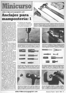 Minicurso Anclajes para mamposter&iacute;a: 1