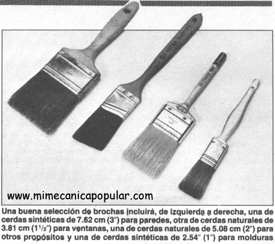 Selección y cuidado de brochas
