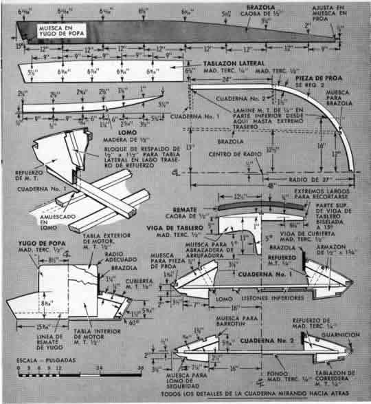 Clic en la imagen para ver más grande y claro - Construya el Relámpago: un veloz bote de bajo costo