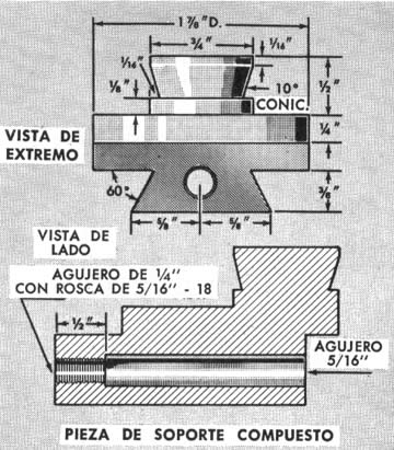 PIEZA DE SOPORTE COMPUESTO