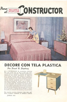 Decore con tela pl&aacute;stica - Junio 1952