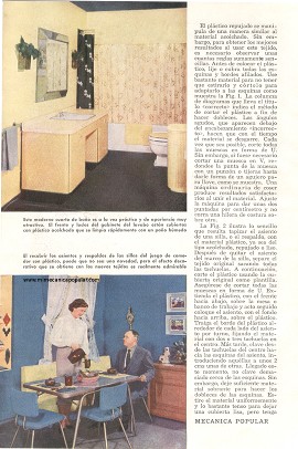Decore con tela pl&aacute;stica - Junio 1952