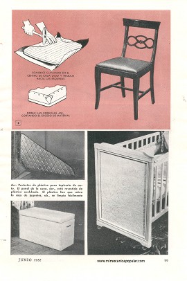 Decore con tela pl&aacute;stica - Junio 1952