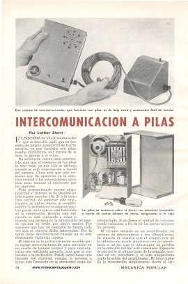 Intercomunicaci&oacute;n a Pilas - Noviembre 1955