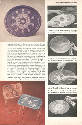 Nueva Forma de Pulverizar - Decorando con Pintura -Septiembre 1958