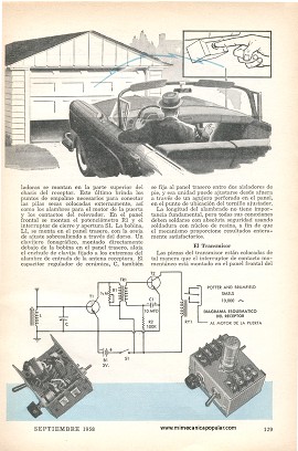 Puertas de garaje operadas por radio - Septiembre 1958