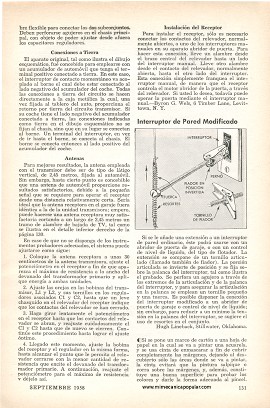 Puertas de garaje operadas por radio - Septiembre 1958