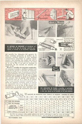 Anclotes en Hormigón-Concreto - Octubre 1953
