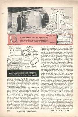 Anclotes en Hormigón-Concreto - Octubre 1953