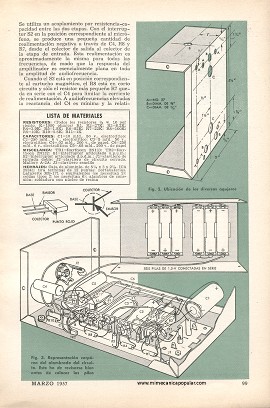 Preamplificador de Transistores - Marzo 1957