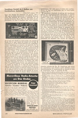 Tocadiscos Portátil de 3 Bulbos Con Cambiadiscos Automático - Noviembre 1948