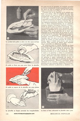 Manos Decorativas para Sujetar Libros - Abril 1950