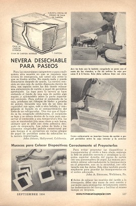 Nevera desechable para paseos - Septiembre 1954