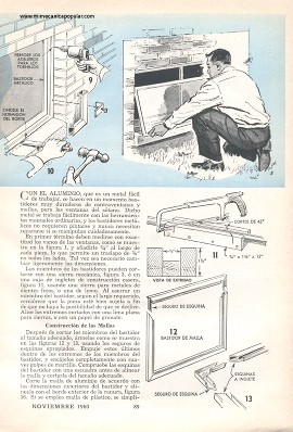 Haga Mallas y Contraventanas Metálicas - Noviembre 1960