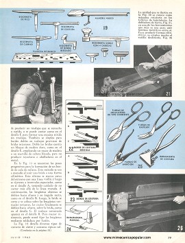Cómo realizar trabajos con lámina metálica - Julio 1962