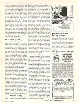 Cómo realizar trabajos con lámina metálica - Julio 1962
