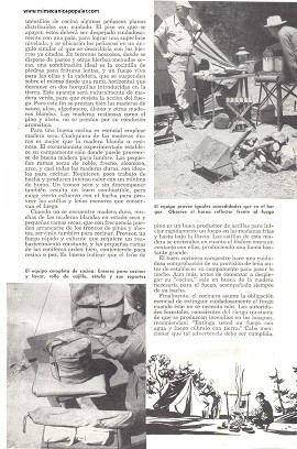 Para el excursionista: La cocina en el campamento - Mayo 1949