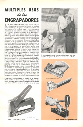 M&uacute;ltiples usos de las Engrapadoras - Septiembre 1959