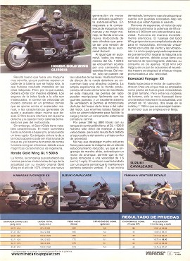 Motocicletas de lujo - Julio 1989