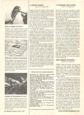 14 equipos solares - Enero 1979