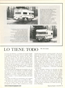 La casa rodante que lo tiene todo -Junio 1973