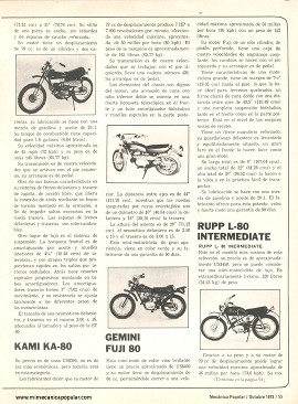 Las económicas minimotos - Octubre 1973