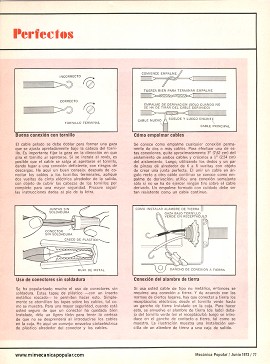 Haga Usted Empalmes El&eacute;ctricos Perfectos - Junio 1973