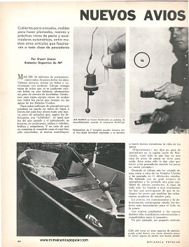 Para el pescador: Nuevos avios -Agosto 1966