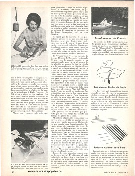 Para el pescador: Nuevos avios -Agosto 1966