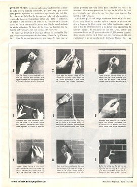 Paredes de ladrillos... sin ladrillos - Julio 1973