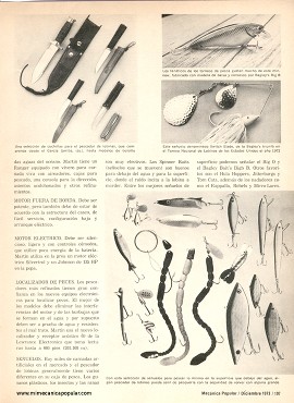 Para el pescador: Preparándose para la pesca - Diciembre 1973