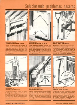 Solucionando problemas caseros - Junio 1970