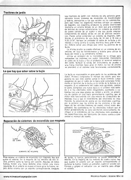 Arreglando Cortadoras de Césped - Octubre 1974