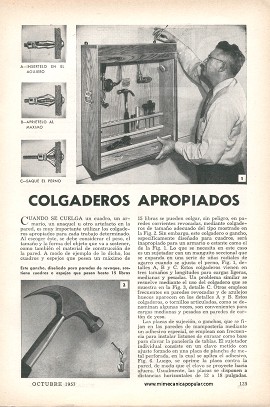 Colgaderos Apropiados - Octubre 1957
