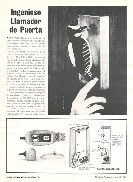 Ingenioso Timbre de Puerta - Agosto 1972