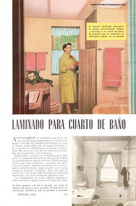 Laminado Para Cuarto de Baño - Enero 1956