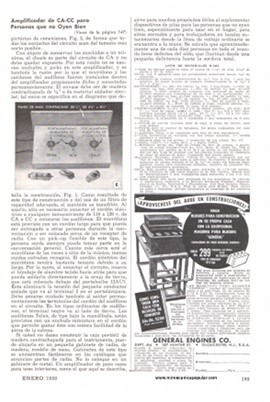Amplificador de CA-CC para personas que no oyen bien - Enero 1950