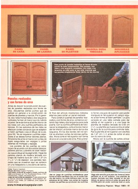 Proyectos de Carpintería: Construya puertas para gabinetes - Mayo 1985