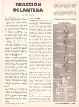 ¿Por qué tracción delantera? - Marzo 1977